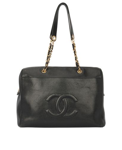 Vintage Chanel Caviar Tote, front view